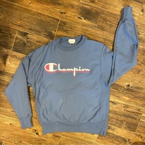 Champion Reverse Weave Sweatshirt – Blue (Medium)